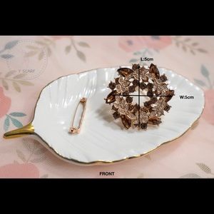 🆕purple rhinestone crystal/pin/brooch/scarf ring